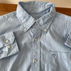 Southern Tide Shirt Light Blue Long Sleeve Button Down Performance Men’s Sz M